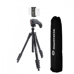 Manfrotto Compact Action Smart trepied foto video cu prindere pentru smartphone