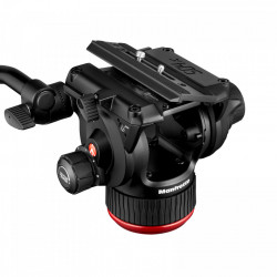 Manfrotto MVK504XTWINMC Kit Trepied video Carbon cu spreader de mijloc