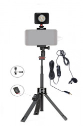 Joby GripTight PRO TelePod telescopic cu telecomanda, LED si lavaliera