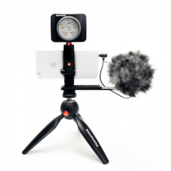 Manfrotto Kit pentru Vlogger cu minitrepied, microfon si LED 6