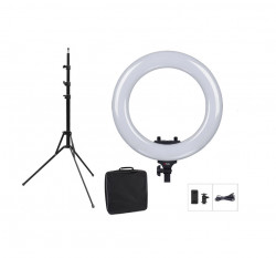 Tolifo Ring Light LED 22W Bicolor cu stativ