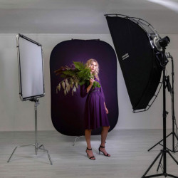 Lasolite Fundal portabil Aubergine Crimson 1.5 x 2.1m