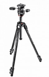 Manfrotto 290XTC3-3W Trepied foto carbon cu cap 3Way