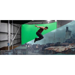 Manfrotto Fundal Chroma Key verde Panoramic cu cadru inclus 4x2.90m