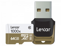 Lexar 64GB mSDXC CLS10 UHS-II 150MB/s + reader