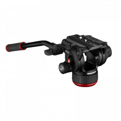 Manfrotto MVK504XTWINMC Kit Trepied video Carbon cu spreader de mijloc