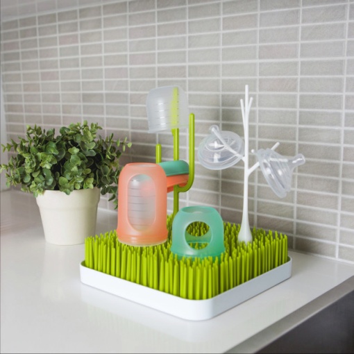 Suport uscare accesorii bebelus, GRASS, alb, de la BOON
