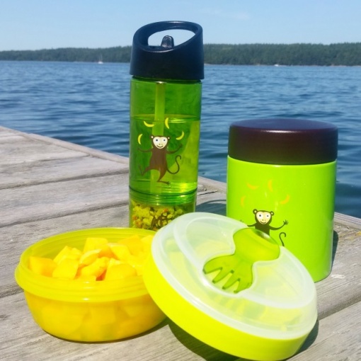 Cana din Tritan cu pai, 2 in 1, de la Carl Oscar, lime