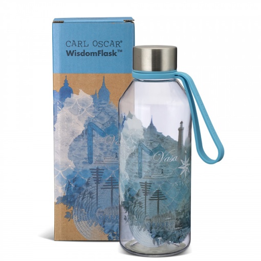 Sticla din Tritan bebelusi, WisdomFlask bleu, Carl Oscar