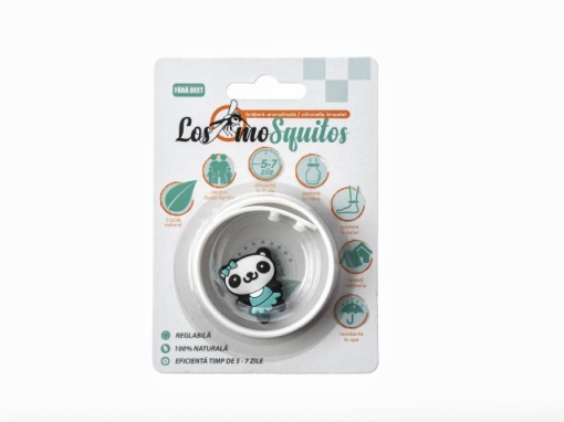 Los moSquitos - bratara aromatizata de silicon cu animal decorativ, masura reglabila de la XS la XL