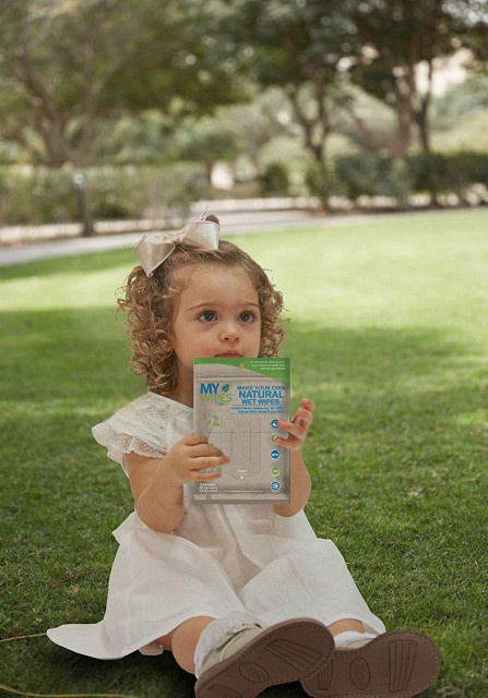 Șervețele 100% naturale, neparfumate umede/uscate - My Wipes by Potette Plus