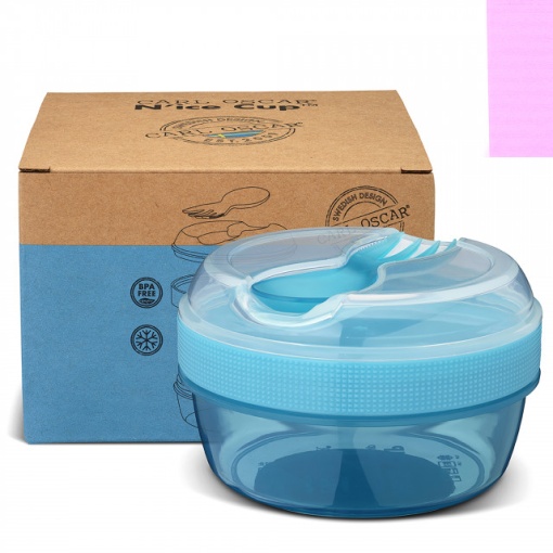 Caserola compartimentata N'Ice Box cu disc racire, Carl Oscar, 0.3l, blue