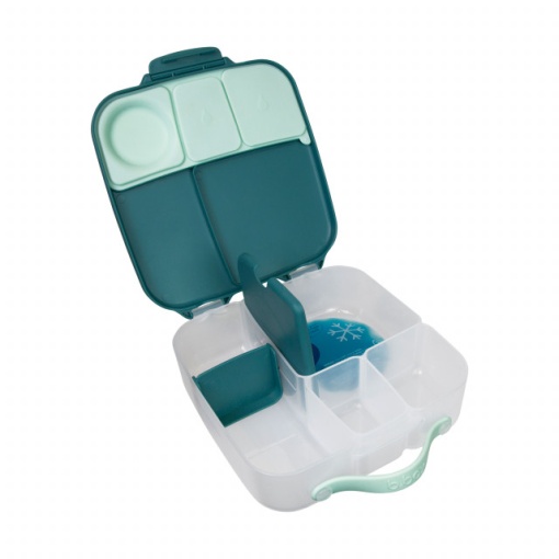 Caserolă compartimentată Lunchbox, B.Box, verde emerald forest, capacitate 2 l