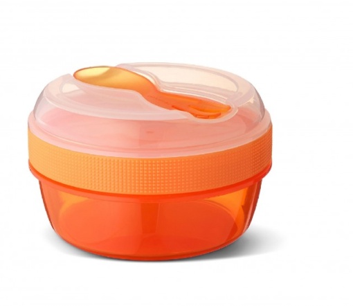 Caserola compartimentata N'Ice Box cu disc racire, Carl Oscar, 0.3l, orange