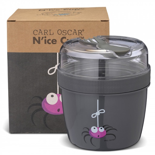 Caserola compartimentata N'Ice Box cu disc racire, Carl Oscar, gri