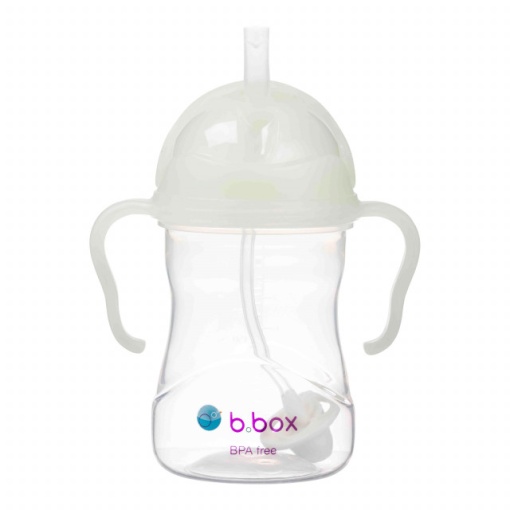 Cană cu pai B.Box, 240 ml, glow in the dark, +6 luni