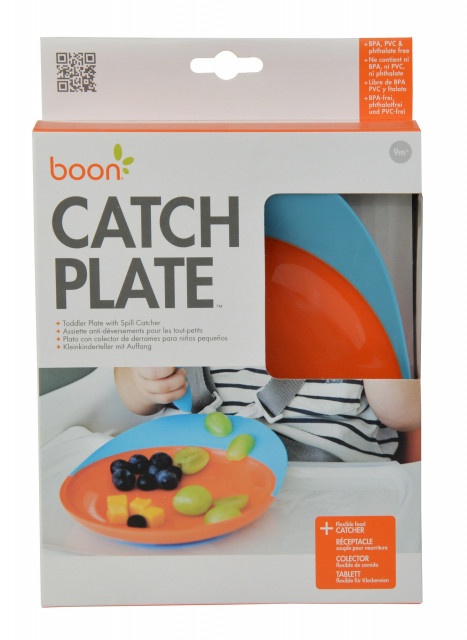 Castron bebeluș, BOON, farfurie cu ventuza CATCH