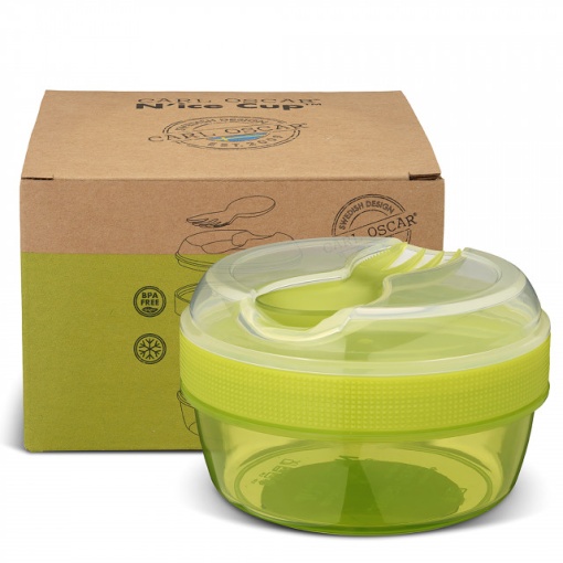 Caserola compartimentata N'Ice Box cu disc racire, Carl Oscar, 0.3l, lime