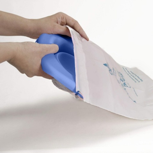 Liner reutilizabil silicon albastru pentru oliță portabilă Potette Plus și Potette Premium 2