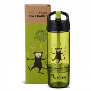 Cana din Tritan cu pai, 2 in 1, de la Carl Oscar, lime