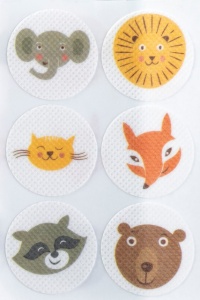 Los Mosquitos - stickere colorate aromatizate cu citronella, model cu animale - set 30 buc
