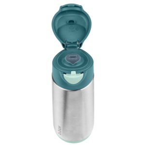 Termos cu cioc de silicon B.Box, 500 ml, +3 ani, verde emerald forest