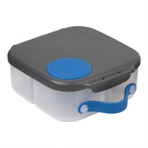 Caserolă compartimentată Mini Lunchbox, b.box, gri cu albastru