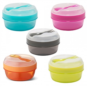 Caserola compartimentata N'Ice Box cu disc racire, Carl Oscar, 0.3l, gri