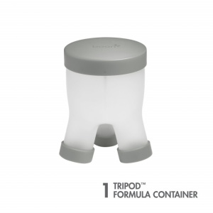 Cutie dozator - formula de lapte praf, TRIPOD, BOON, gri