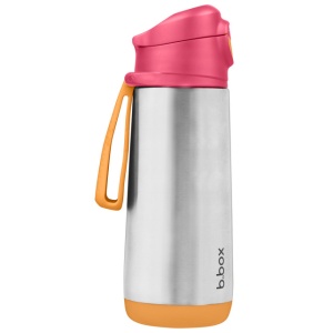 Termos cu cioc de silicon B.Box, 500 ml, +3 ani, roz + portocaliu