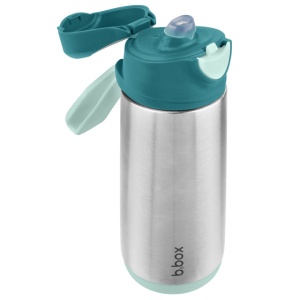 Termos cu cioc de silicon B.Box, 500 ml, +3 ani, verde emerald forest