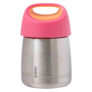 Termos pentru mâncare B.Box, etanș, 335 ml, roz cu portocaliu, +6 luni