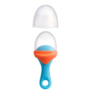 BOON - PULP - dispozitiv de hranire din silicon culoare albastru+orange