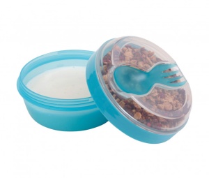 Caserola compartimentata N'Ice Box cu disc racire, Carl Oscar, 0.3l, bleu