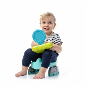 Oliță portabilă pliabilă 2 în 1 Potette Plus Premium culoare turquoise