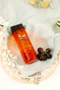 Cana din Tritan cu pai, 2 in 1, de la Carl Oscar, orange