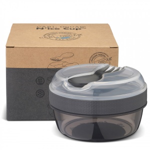 Caserola compartimentata N'Ice Box cu disc racire, Carl Oscar, 0.3l, gri