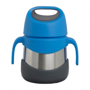 Termos pentru mâncare B.Box, etanș, 335 ml, albastru cu gri, +6 luni