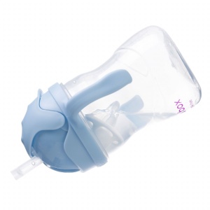 cană cu pai bleu bubblegum b.box +6 luni
