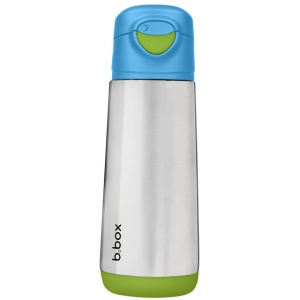 Termos cu cioc de silicon B.Box, 500 ml, +3 ani, albastru + verde