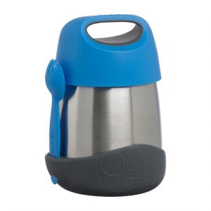 Termos pentru mâncare B.Box, etanș, 335 ml, albastru cu gri, +6 luni