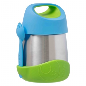 Termos pentru mâncare B.Box, etanș, 335 ml, albastru cu verde, +6 luni