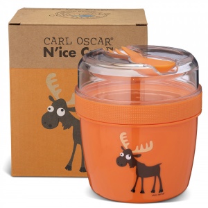 Caserola compartimentata N'Ice Box cu disc racire, Carl Oscar, orange