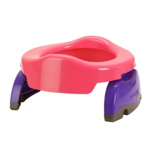 PACHET PROMO - Olita portabila culoarea roz Potette Plus + Pungi biodegradabile de unica folosinta - 30 buc/set