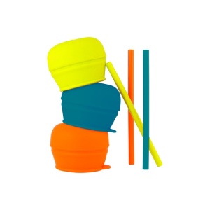 Set bebelus, 3 capace silicon + paie, SNUG, de la BOON