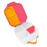 Caserolă compartimentată Mini Lunchbox, b.box, roz cu portocaliu