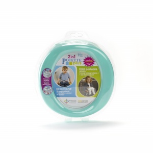 Oliță portabilă pliabilă 2 în 1 Potette Plus culoare turquoise fata