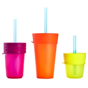 Boon, Set 6 paie de silicon, supapa + perie de curatat, Snug straw, nu contine ftalati