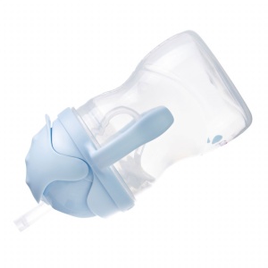 cană cu pai bleu bubblegum b.box +6 luni