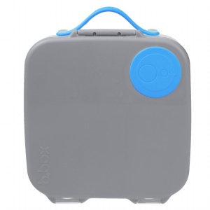 Caserolă compartimentată Lunchbox, b.box, gri cu albastru